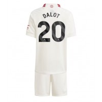 Camisa de time de futebol Manchester United Diogo Dalot #20 Replicas 3º Equipamento Infantil 2023-24 Manga Curta (+ Calças curtas)